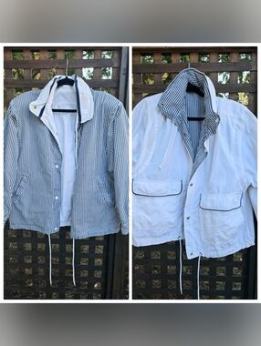 Vintage Seersucker Reversible Jacket